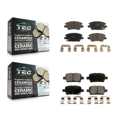 Front Rear Ceramic Brake Pads Kit For Chevrolet Cruze Bolt EV Volt EUV KTC-100311