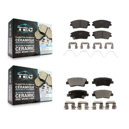 Front Rear Ceramic Brake Pads Kit For Hyundai Tucson Kia Sportage KTC-100313
