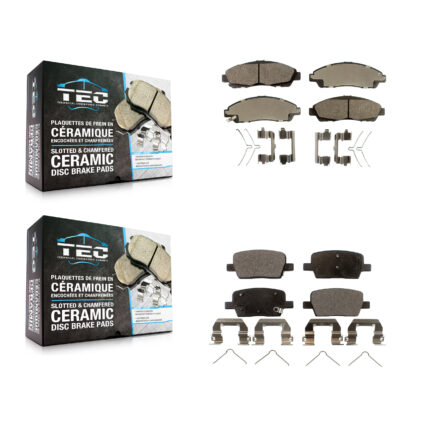 Front Rear Ceramic Brake Pad Kit For Chevrolet Cadillac XT5 Traverse GMC Acadia Buick XT6 KTC-100317