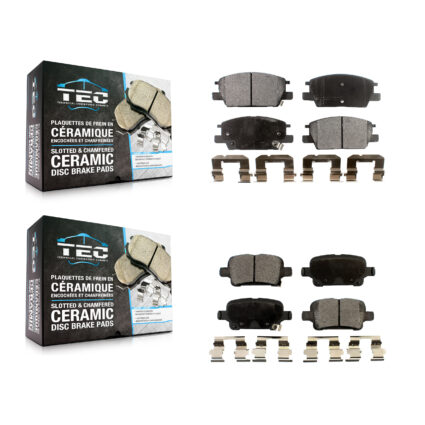 Front Rear Ceramic Brake Pads Kit For Chevrolet Equinox GMC Terrain Malibu Buick LaCrosse KTC-100319