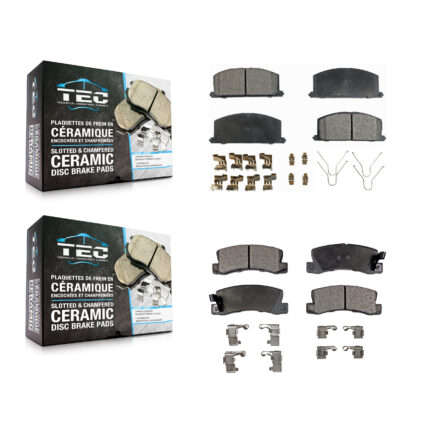 Front Rear Ceramic Brake Pads Kit For Toyota Corolla Celica Geo Prizm Chevrolet Nova KTC-100320
