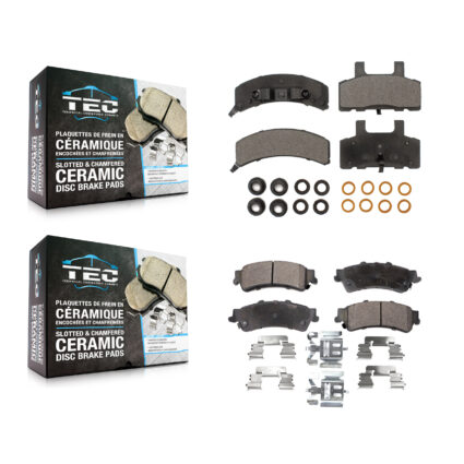 Front Rear Ceramic Brake Pads Kit For GMC Yukon Cadillac 60 Special KTC-100323