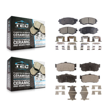 Front Rear Ceramic Brake Pads Kit For Nissan Sentra INFINITI G20 KTC-100326