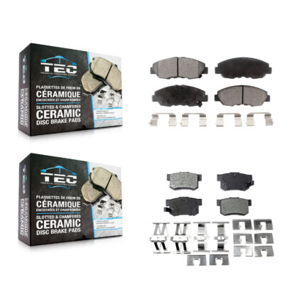 Front Rear Ceramic Brake Pads Kit For Honda Accord Acura CL KTC-100327