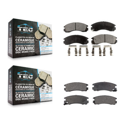 Front Rear Ceramic Brake Pads Kit For Dodge Stealth Mitsubishi Eclipse Eagle Talon 3000GT KTC-100339