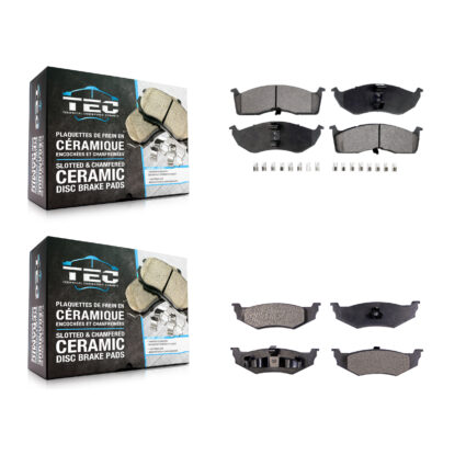 Front Rear Ceramic Brake Pads Kit For Neon Chrysler Dodge Plymouth KTC-100349