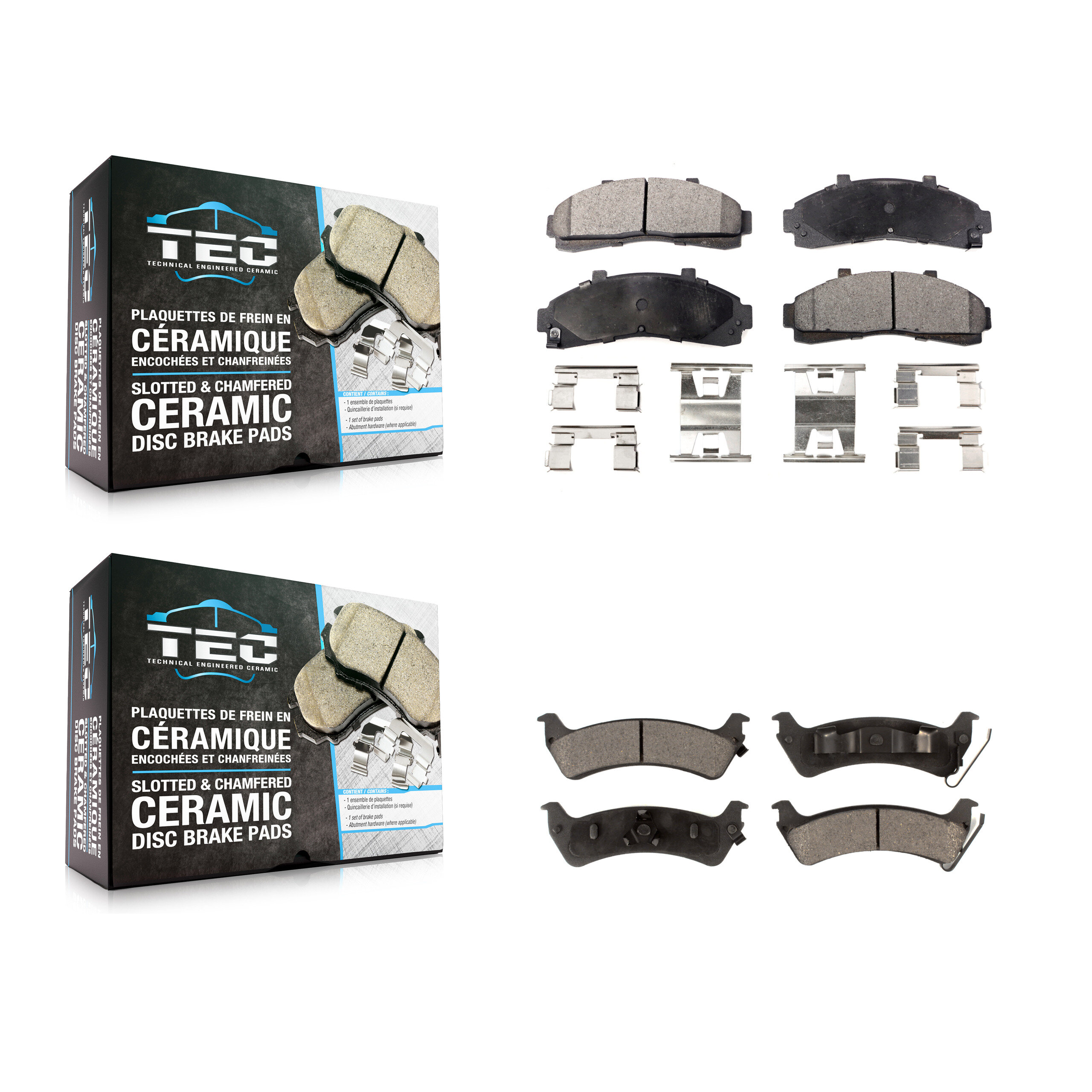 Front Rear Ceramic Brake Pads Kit For 2001 Ford Explorer From 01 02 KTC-100351