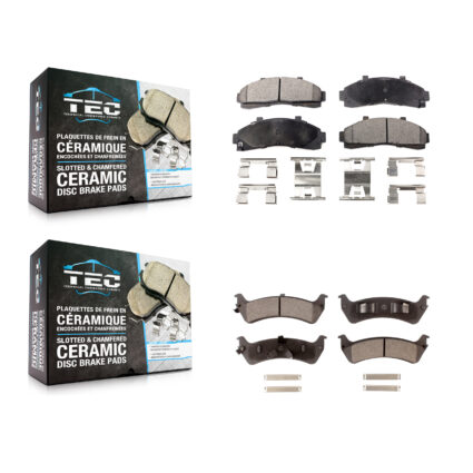Front Rear Ceramic Brake Pads Kit For Ford Ranger Explorer Mercury Mountaineer KTC-100352