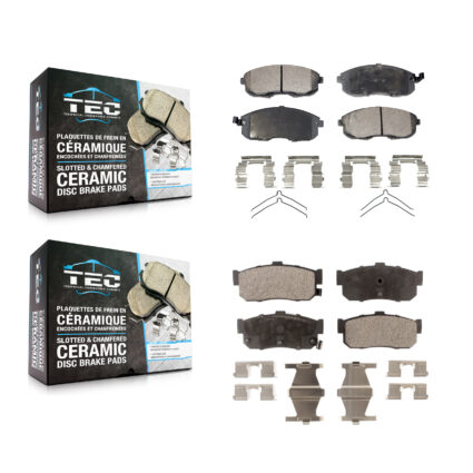 Front Rear Ceramic Brake Pads Kit For Nissan Altima Maxima Sentra INFINITI I30 G20 Altra KTC-100354