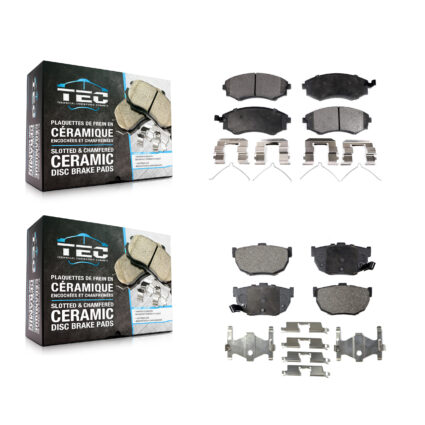 Front Rear Ceramic Brake Pads Kit For Hyundai Elantra Tiburon KTC-100365