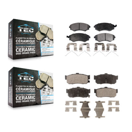 Front Rear Ceramic Brake Pads Kit For INFINITI G20 KTC-100366