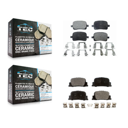 Front Rear Ceramic Brake Pads Kit For Toyota Camry Lexus ES300 KTC-100373