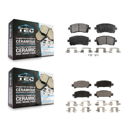 Front Rear Ceramic Brake Pads Kit For Subaru Impreza Forester Outback Legacy KTC-100375