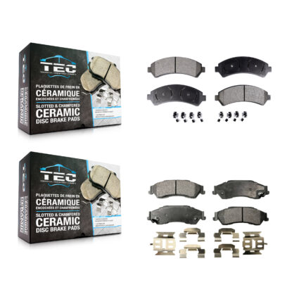 Front Rear Ceramic Brake Pads Kit For Chevrolet GMC Blazer Jimmy S10 Sonoma Isuzu Hombre KTC-100378