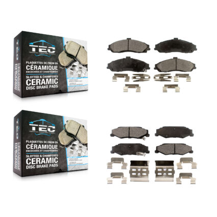 Front Rear Ceramic Brake Pads Kit For Chevrolet Corvette Cadillac XLR KTC-100380