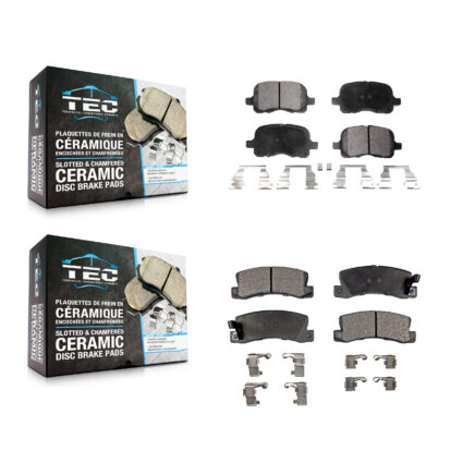 Front Rear Ceramic Brake Pads Kit For 2002 Chevrolet Prizm KTC-100381