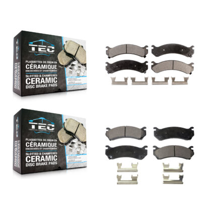 Front Rear Ceramic Brake Pads Kit For Chevrolet GMC Sierra 2500 HD Silverado 3500 Classic KTC-100388