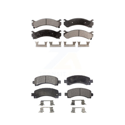 Front Rear Ceramic Brake Pads Kit For GMC Chevrolet Savana 2500 Express 3500 4500 KTC-100390
