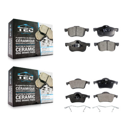 Front Rear Ceramic Brake Pads Kit For Volvo S60 XC70 V70 S80 KTC-100400