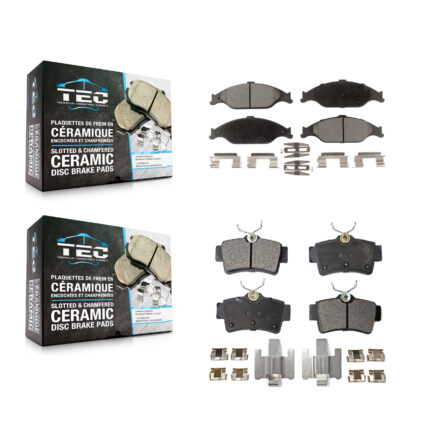 Front Rear Ceramic Brake Pads Kit For Ford Mustang KTC-100402