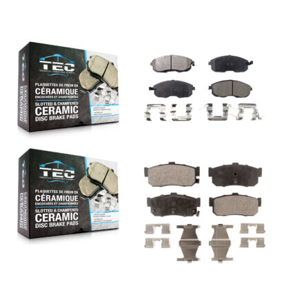 Front Rear Ceramic Brake Pads Kit For Nissan Maxima INFINITI I30 KTC-100404