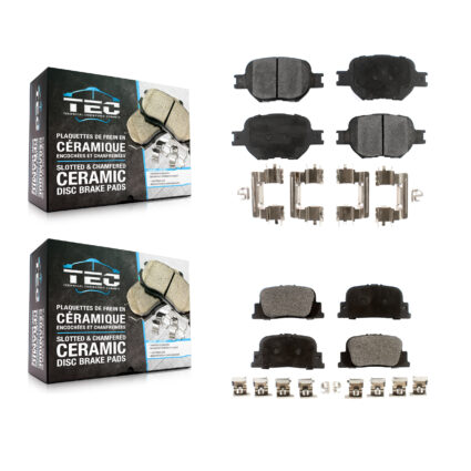 Front Rear Ceramic Brake Pads Kit For 2005-2010 Scion tC KTC-100409
