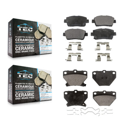 Front Rear Ceramic Brake Pads Kit For 2000 Toyota Celica GT KTC-100411