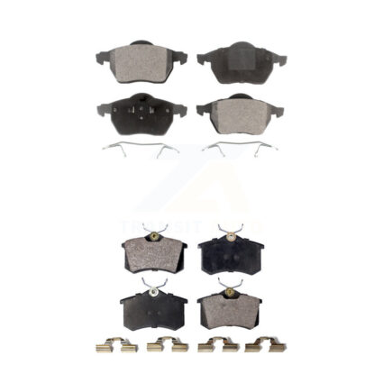 Front Rear Ceramic Brake Pads Kit For Volkswagen Passat Audi A4 Quattro A6 S6 KTC-100421