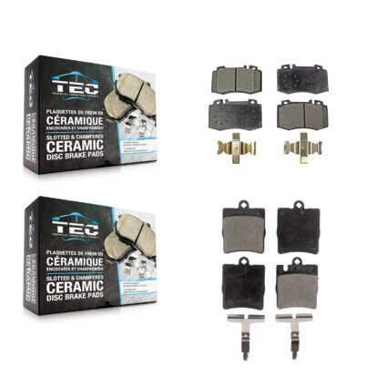 Front Rear Ceramic Brake Pads Kit For Mercedes-Benz C230 SLK350 C320 C350 KTC-100428
