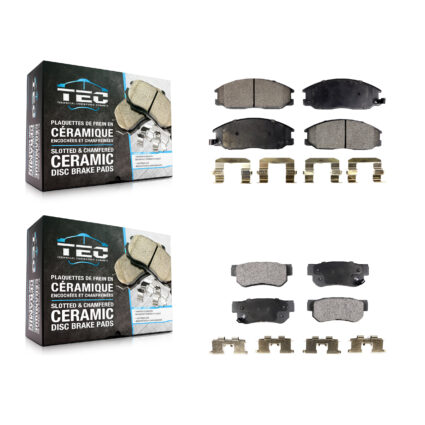 Front Rear Ceramic Brake Pads Kit For Hyundai Santa Fe Kia Amanti XG350 XG300 KTC-100439