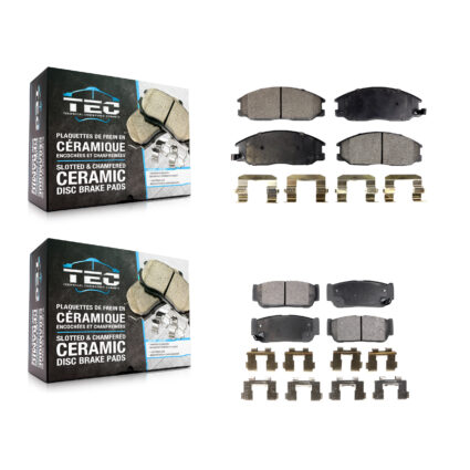 Front Rear Ceramic Brake Pads Kit For 2003-2009 Kia Sorento KTC-100440