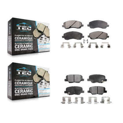 Front Rear Ceramic Brake Pads Kit For Mitsubishi RVR Outlander Sport KTC-100442