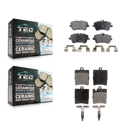 Front Rear Ceramic Brake Pads Kit For Mercedes-Benz C280 C240 CLK350 CLK320 C320 C350 KTC-100448