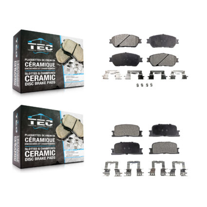 Front Rear Ceramic Brake Pads Kit For Toyota Camry Lexus ES330 ES300 KTC-100458
