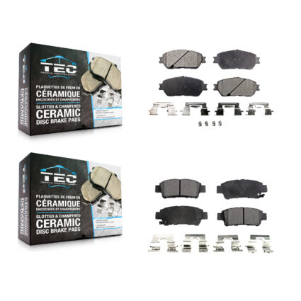 Front Rear Ceramic Brake Pads Kit For 2004-2010 Toyota Sienna KTC-100459