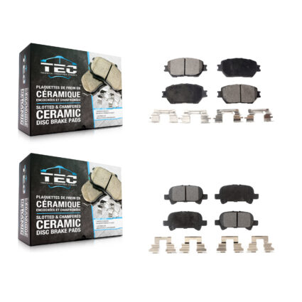 Front Rear Ceramic Brake Pads Kit For Toyota Camry Vehicles Manufactured In USA KTC-100462