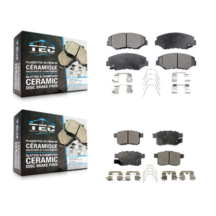 Front Rear Ceramic Brake Pads Kit For Honda Accord KTC-100469