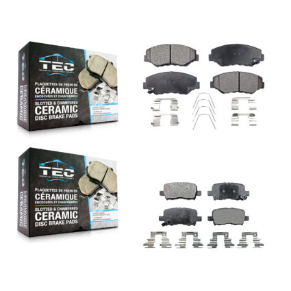 Front Rear Ceramic Brake Pads Kit For 2003-2008 Honda Pilot KTC-100472