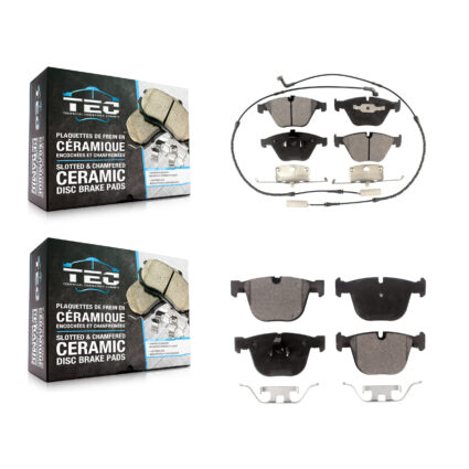 Front Rear Ceramic Brake Pad Kit For BMW M3 650i 645Ci 550i 750i 545i 750Li 745i 535i 1 M KTC-100478
