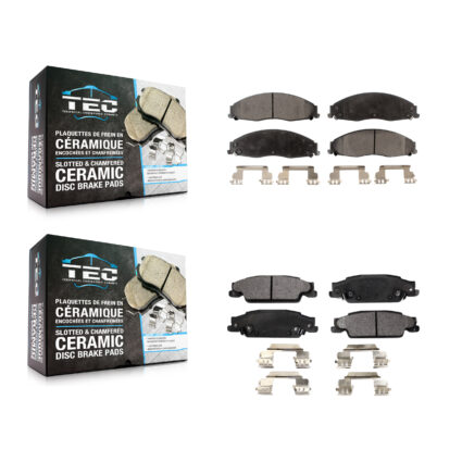 Front Rear Ceramic Brake Pads Kit For Pontiac Grand Prix Cadillac CTS STS KTC-100480