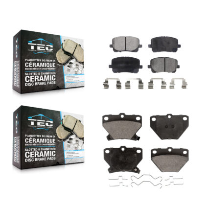 Front Rear Ceramic Brake Pads Kit For Toyota Corolla Matrix Pontiac Vibe KTC-100481