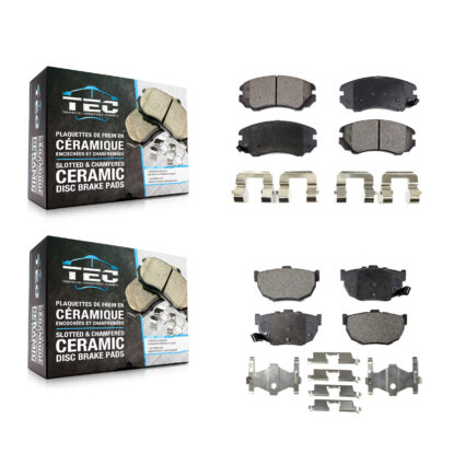 Front Rear Ceramic Brake Pads Kit For Hyundai Tiburon KTC-100483