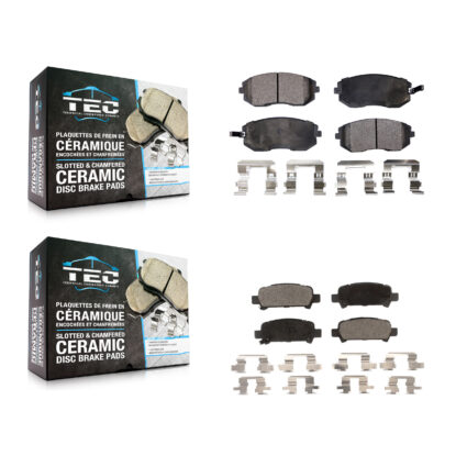 Front Rear Ceramic Brake Pads Kit For Subaru Impreza Outback Legacy Forester Baja KTC-100487