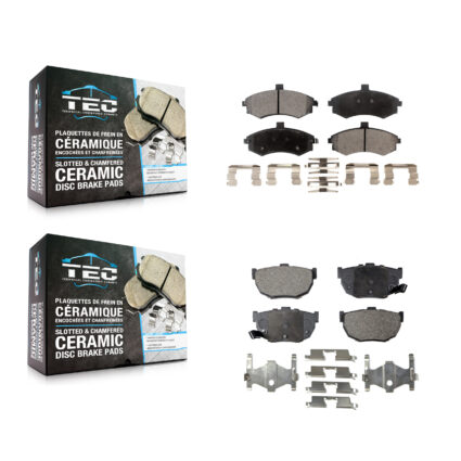 Front Rear Ceramic Brake Pads Kit For Hyundai Elantra Disc rear brakes KTC-100491