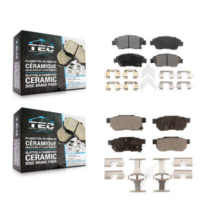 Front Rear Ceramic Brake Pads Kit For Honda Fit Civic del Sol KTC-100495