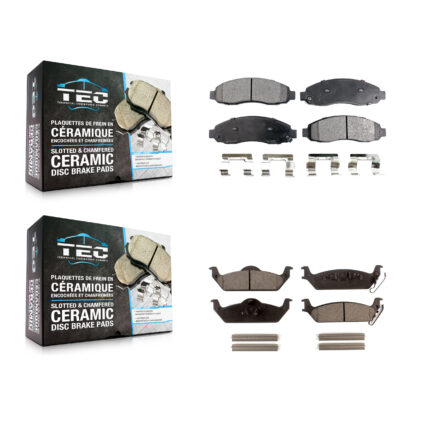 Front Rear Ceramic Brake Pads Kit For 2003-2004 Dodge Dakota KTC-100500