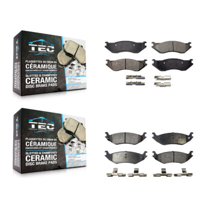Front Rear Ceramic Brake Pads Kit For Dodge Ram 1500 KTC-100502