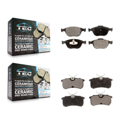 Front Rear Ceramic Brake Pads Kit For Ford Focus SVT KTC-100505