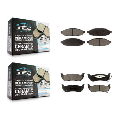Front Rear Ceramic Brake Pads Kit For 2004-2008 Chrysler Pacifica KTC-100509