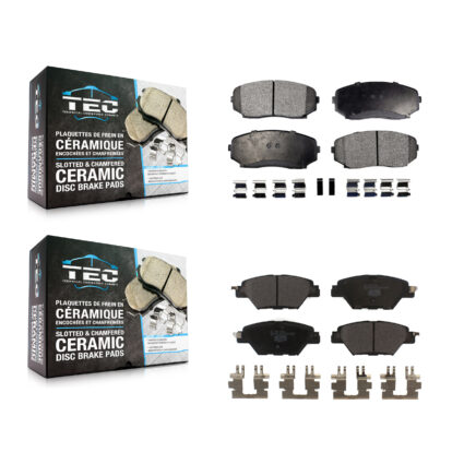 Front Rear Ceramic Brake Pads Kit For 2016-2023 Mazda CX-9 KTC-100510